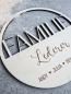 Preview: Familienschild geschnitten/graviert